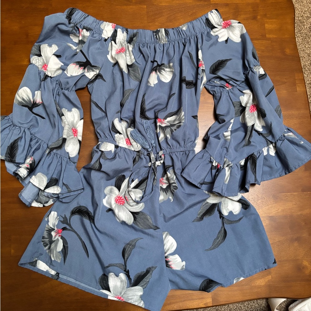 Floral Off-Shoulder Jumpsuit